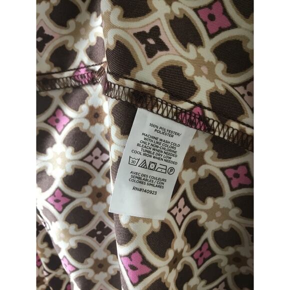 LOFT Geo Split Neck Flare Dress New Womens Size 2 - Picture 6 of 9